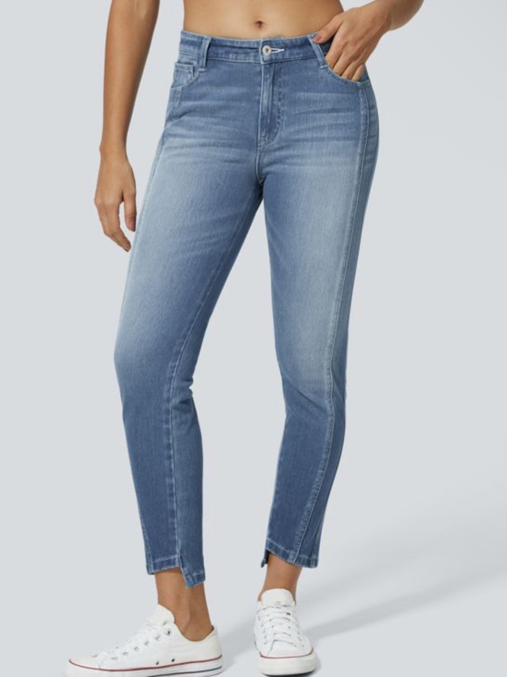 Halara Flex Light Wash Denim Stretch Skinny Jeans